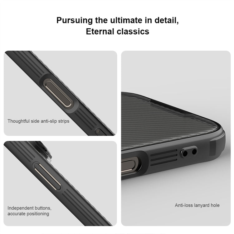 For iPhone 16 Pro NILLKIN CamShield Prop MagSafe Magnetic Translucent PC Phone Case - Black