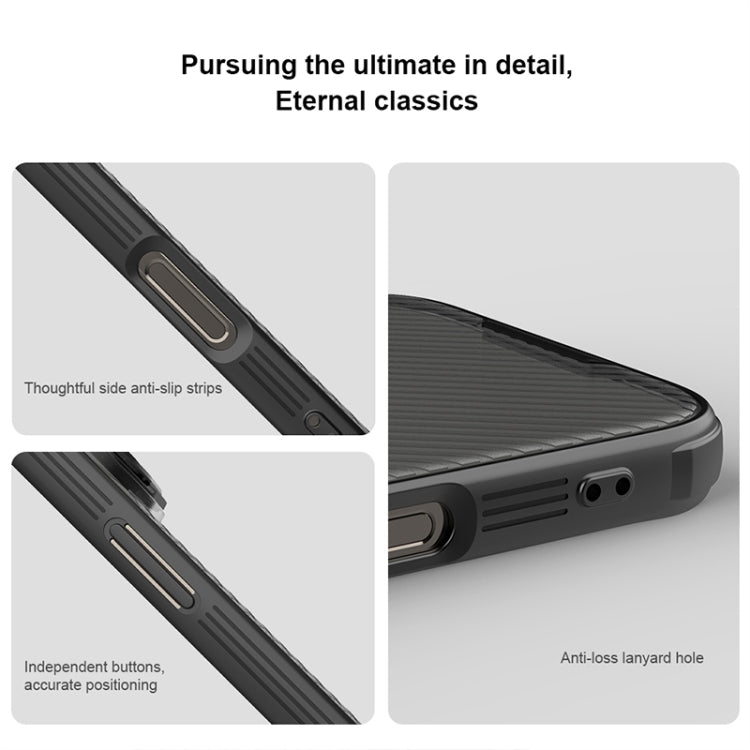 For iPhone 16 Pro Max NILLKIN CamShield Prop Translucent PC Phone Case - Black