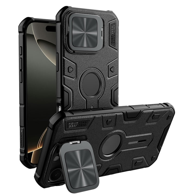 For iPhone 16 Pro Max NILLKIN Black Rhino Prop MagSafe Magnetic PC Phone Case