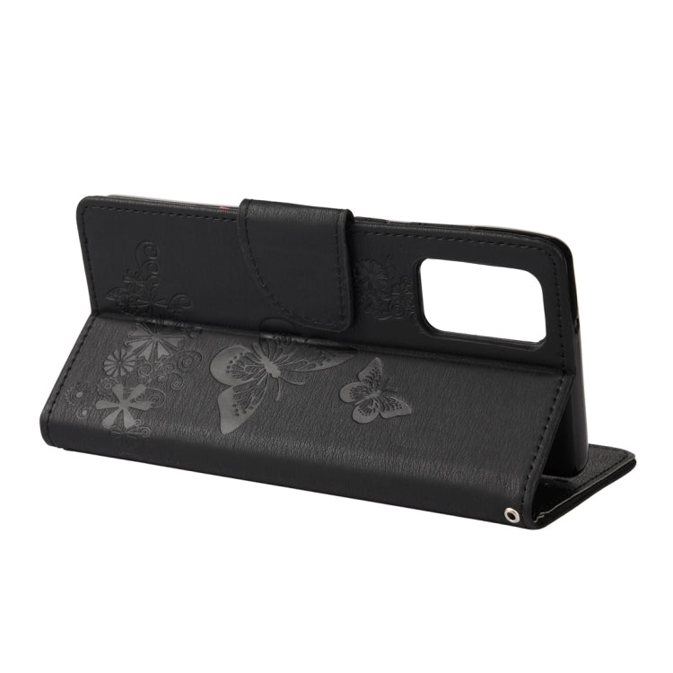 For Samsung Galaxy Note20 Butterflies Embossing Horizontal Flip Leather Case with Holder & Card Slots & Wallet