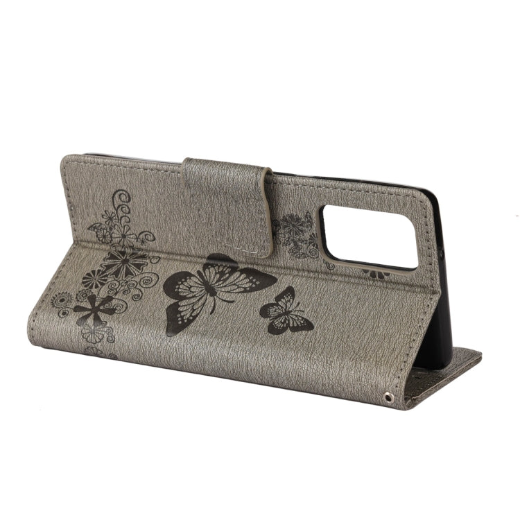 For Samsung Galaxy Note20 Butterflies Embossing Horizontal Flip Leather Case with Holder & Card Slots & Wallet