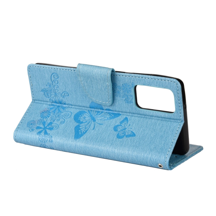 For Samsung Galaxy Note20 Butterflies Embossing Horizontal Flip Leather Case with Holder & Card Slots & Wallet