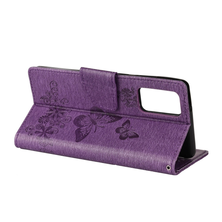 For Samsung Galaxy Note20 Butterflies Embossing Horizontal Flip Leather Case with Holder & Card Slots & Wallet