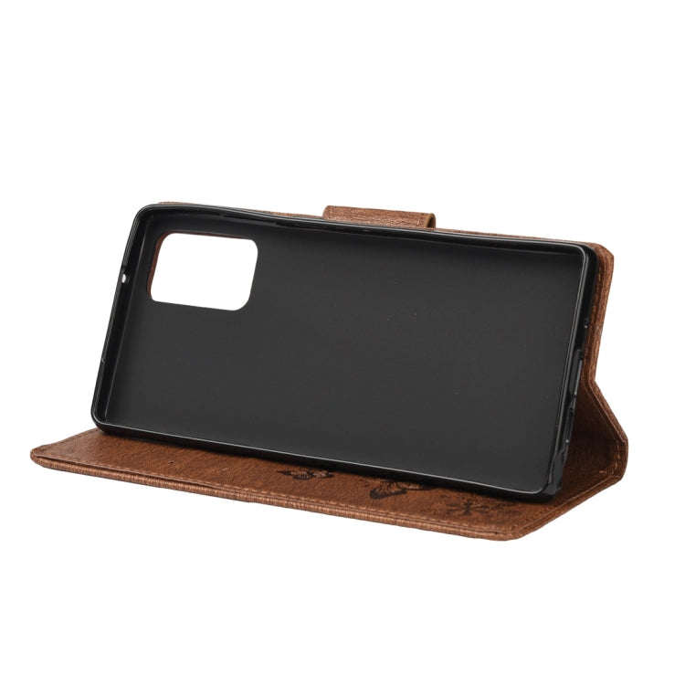 For Samsung Galaxy Note20 Butterflies Embossing Horizontal Flip Leather Case with Holder & Card Slots & Wallet