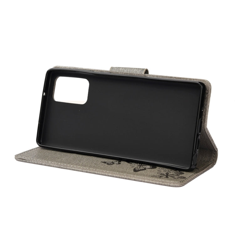 For Samsung Galaxy Note20 Ultra Butterflies Embossing Horizontal Flip Leather Case with Holder & Card Slots & Wallet