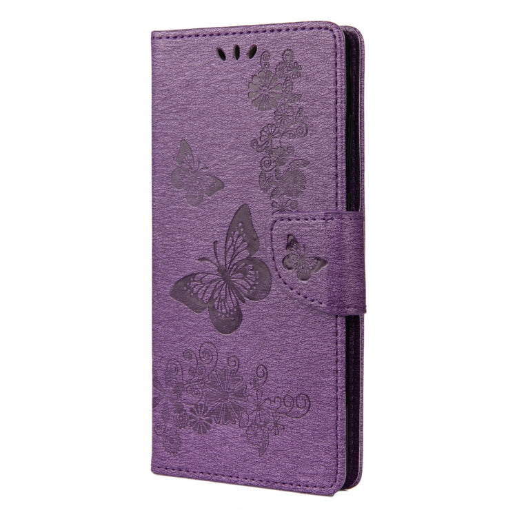 For Samsung Galaxy Note20 Ultra Butterflies Embossing Horizontal Flip Leather Case with Holder & Card Slots & Wallet