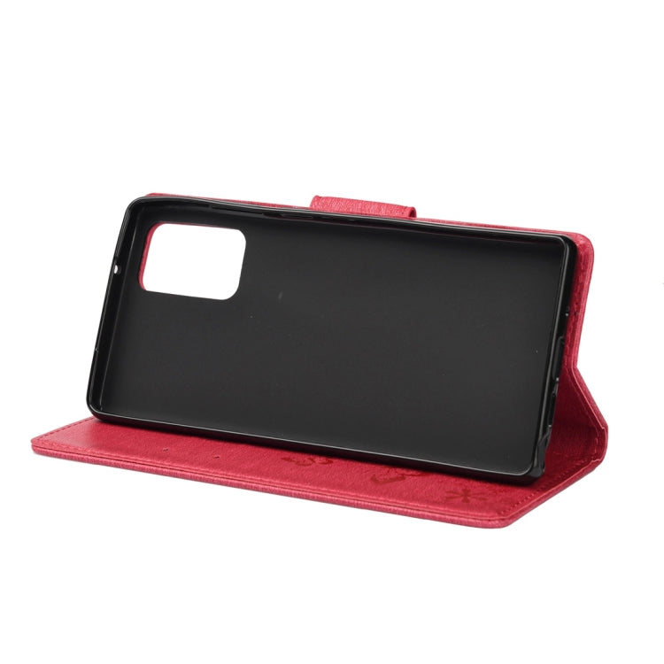 For Samsung Galaxy Note20 Ultra Butterflies Embossing Horizontal Flip Leather Case with Holder & Card Slots & Wallet