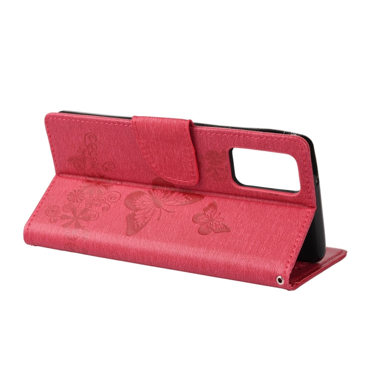 For Samsung Galaxy Note20 Ultra Butterflies Embossing Horizontal Flip Leather Case with Holder & Card Slots & Wallet