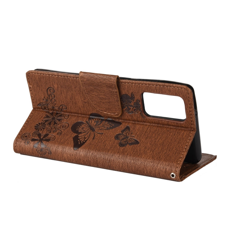 For Samsung Galaxy Note20 Ultra Butterflies Embossing Horizontal Flip Leather Case with Holder & Card Slots & Wallet