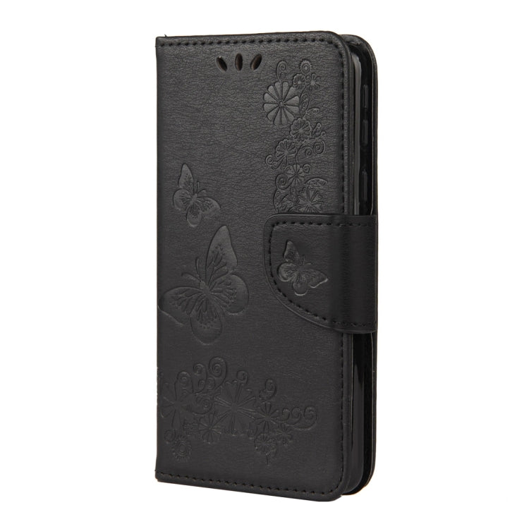 For Samsung Galaxy A01 Core Butterflies Embossing Horizontal Flip Leather Case with Holder & Card Slots & Wallet