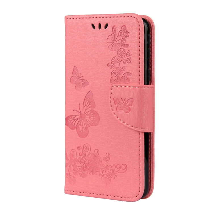 For Samsung Galaxy A01 Core Butterflies Embossing Horizontal Flip Leather Case with Holder & Card Slots & Wallet