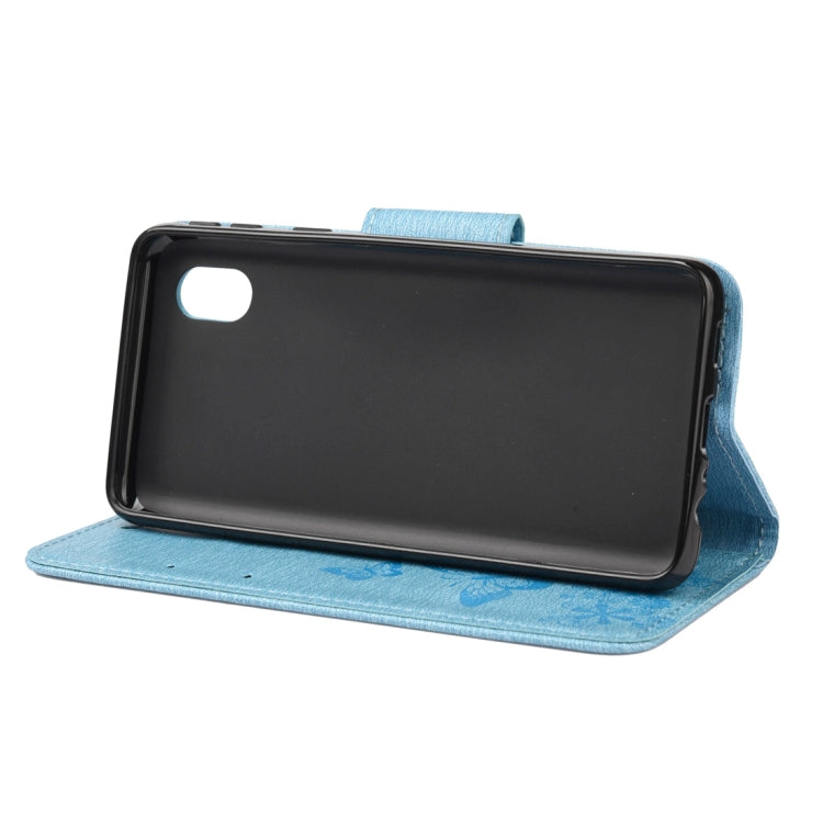 For Samsung Galaxy A01 Core Butterflies Embossing Horizontal Flip Leather Case with Holder & Card Slots & Wallet