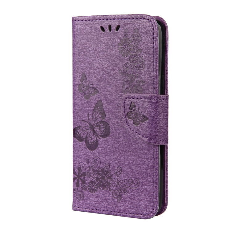 For Samsung Galaxy A01 Core Butterflies Embossing Horizontal Flip Leather Case with Holder & Card Slots & Wallet