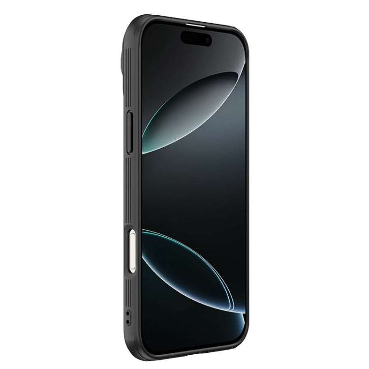 For iPhone 16 Pro Max NILLKIN Black Mirror Prop CD Texture Mirror Phone Case