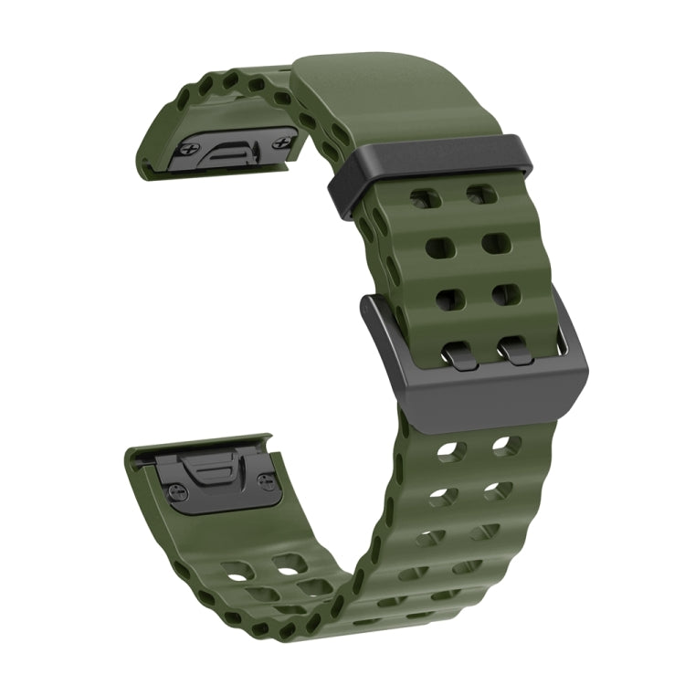 For Garmin 26mm Ocean Quick Release Silicone Watch Band