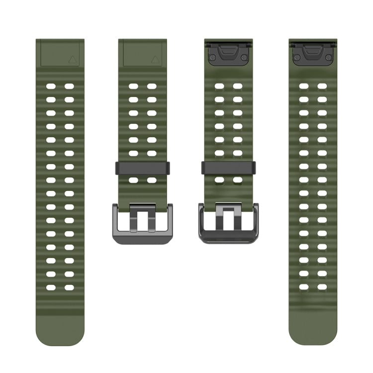 For Garmin 22mm Ocean Quick Release Silicone Watch Band