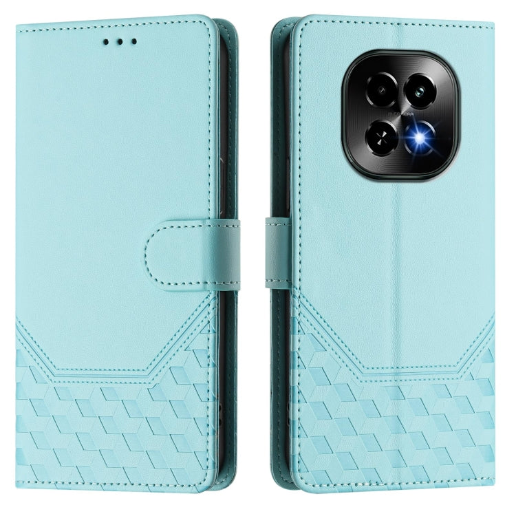For Realme C63 5G Global Honeycomb Embossing RFID Leather Phone Case