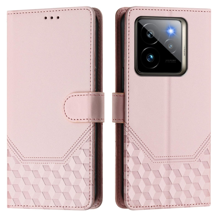 For Realme GT 7 Pro 5G Honeycomb Embossing RFID Leather Phone Case