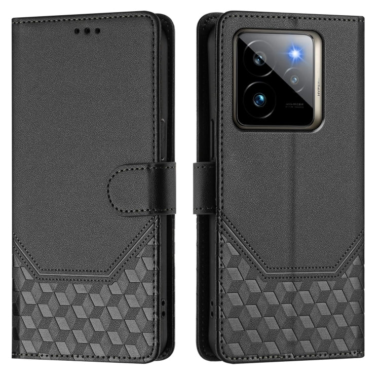 For Realme GT 7 Pro 5G Honeycomb Embossing RFID Leather Phone Case