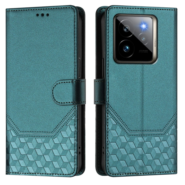 For Realme GT 7 Pro 5G Honeycomb Embossing RFID Leather Phone Case