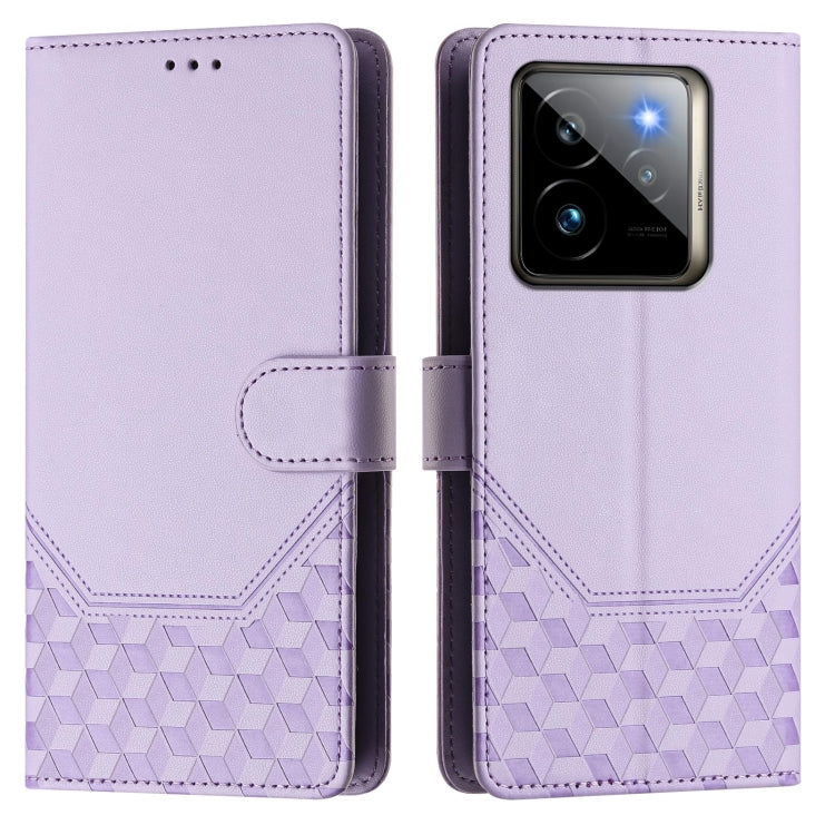 For Realme GT 7 Pro 5G Honeycomb Embossing RFID Leather Phone Case