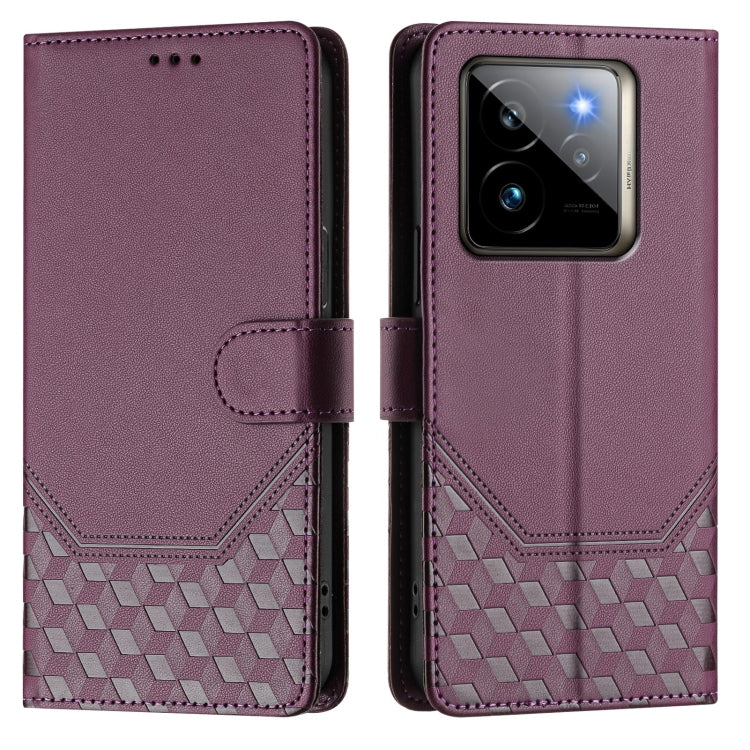For Realme GT 7 Pro 5G Honeycomb Embossing RFID Leather Phone Case