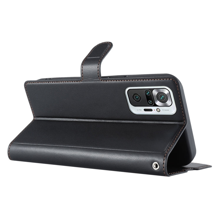 For Redmi Note 10 Pro 4G Global Voltage Ultra-thin Dot Leather Phone Case