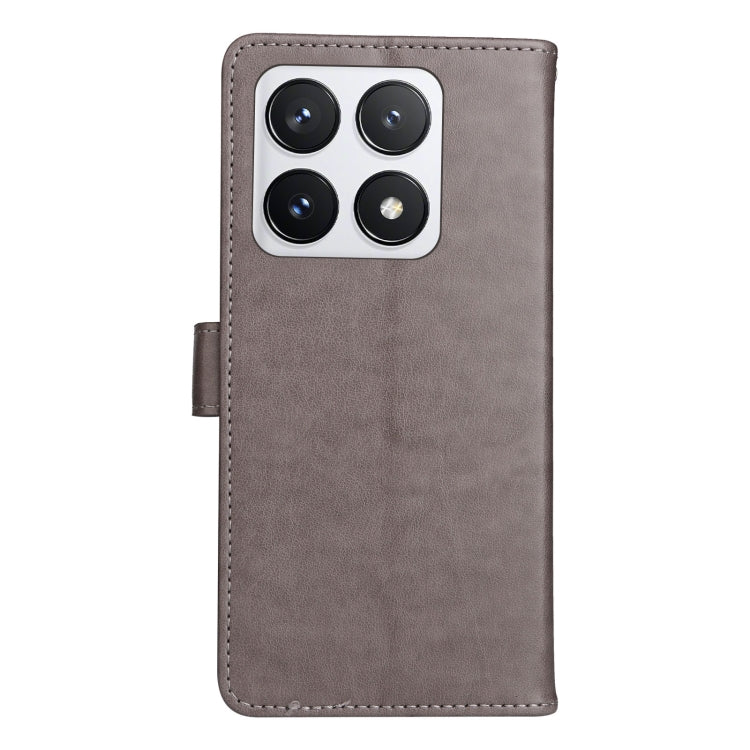 For Xiaomi 14T Pro Cat and Bee Embossed Flip Leather Phone Case