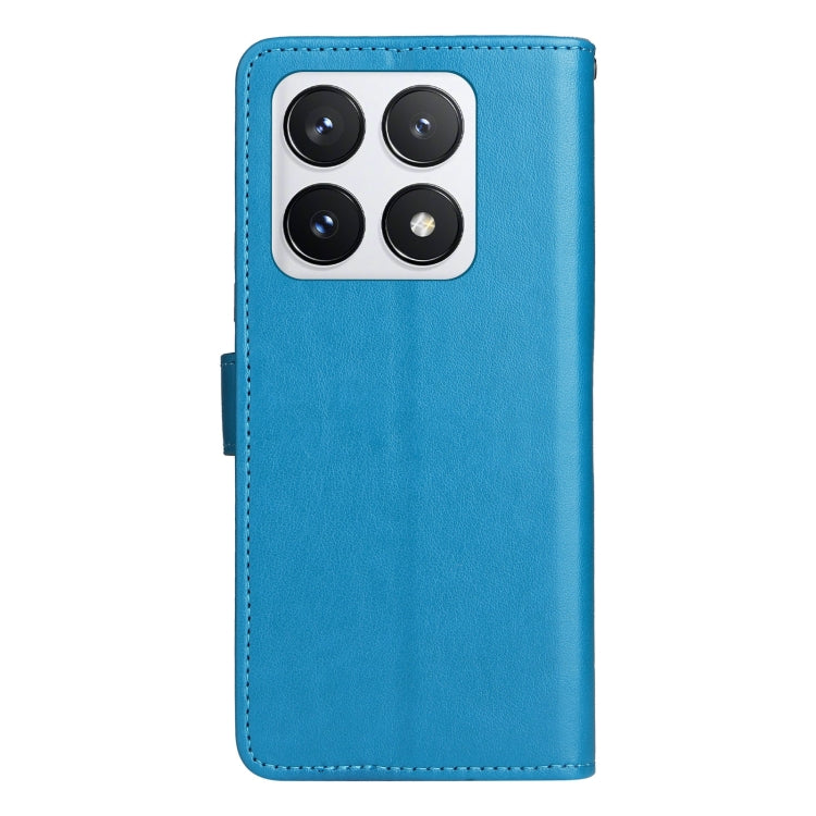 For Xiaomi 14T Pro Cat and Bee Embossed Flip Leather Phone Case