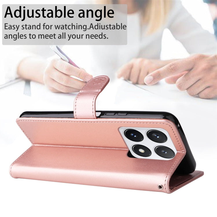 For Xiaomi 14T Pro Cat and Bee Embossed Flip Leather Phone Case