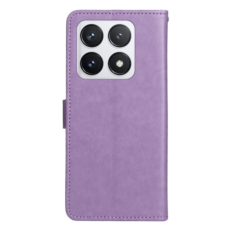 For Xiaomi 14T Pro Cat and Bee Embossed Flip Leather Phone Case