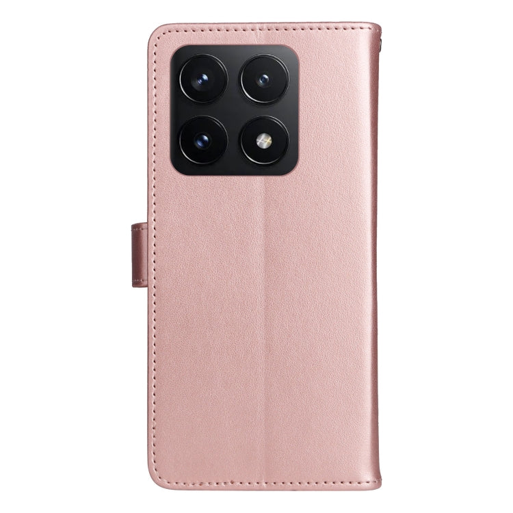 For Xiaomi 14T Cat and Bee Embossed Flip Leather Phone Case