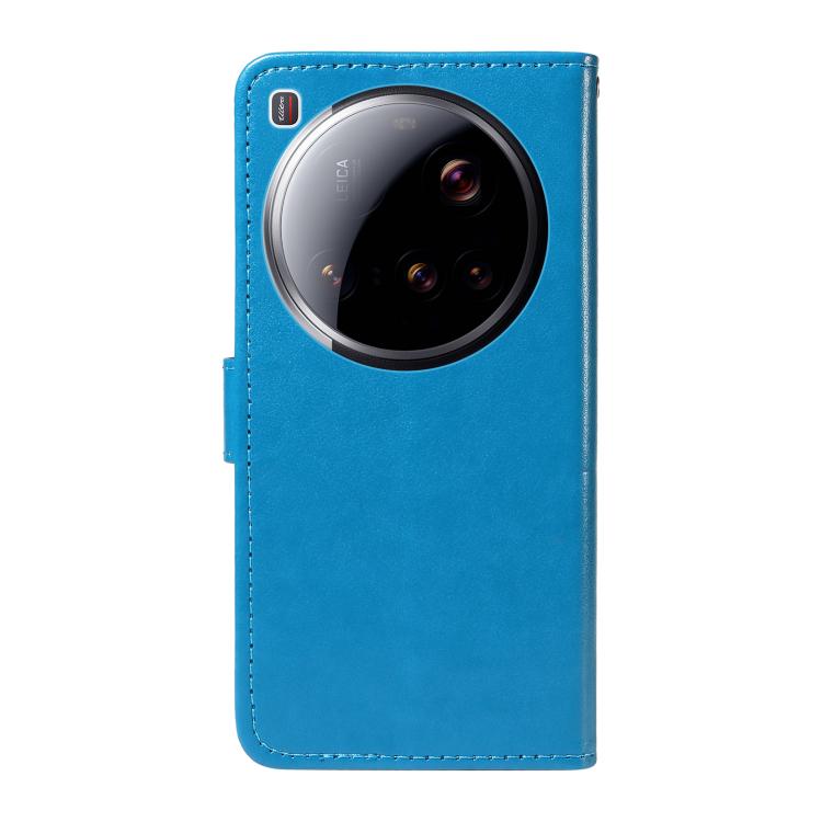 For Xiaomi 15 Ultra 5G Global Cat and Bee Embossed Flip Leather Phone Case