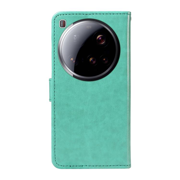 For Xiaomi 15 Ultra 5G Global Cat and Bee Embossed Flip Leather Phone Case