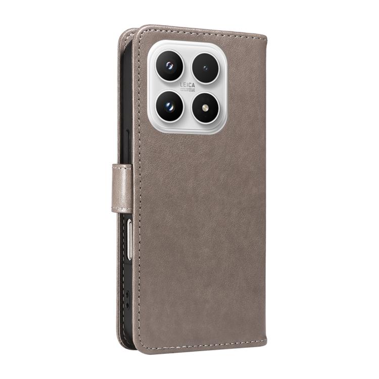 For Xiaomi 17 Cat and Bee Embossed Flip Leather Phone Case