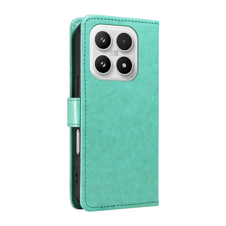 For Xiaomi 17 Cat and Bee Embossed Flip Leather Phone Case