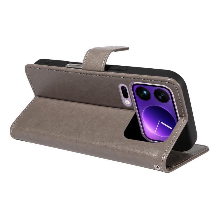 For Xiaomi 17 Pro Max Cat and Bee Embossed Flip Leather Phone Case