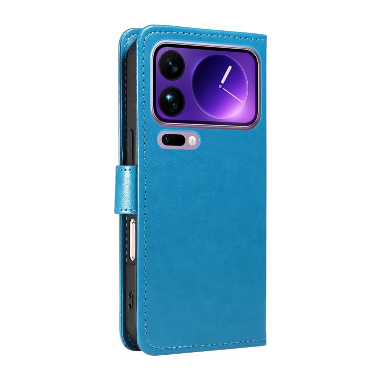 For Xiaomi 17 Pro Max Cat and Bee Embossed Flip Leather Phone Case