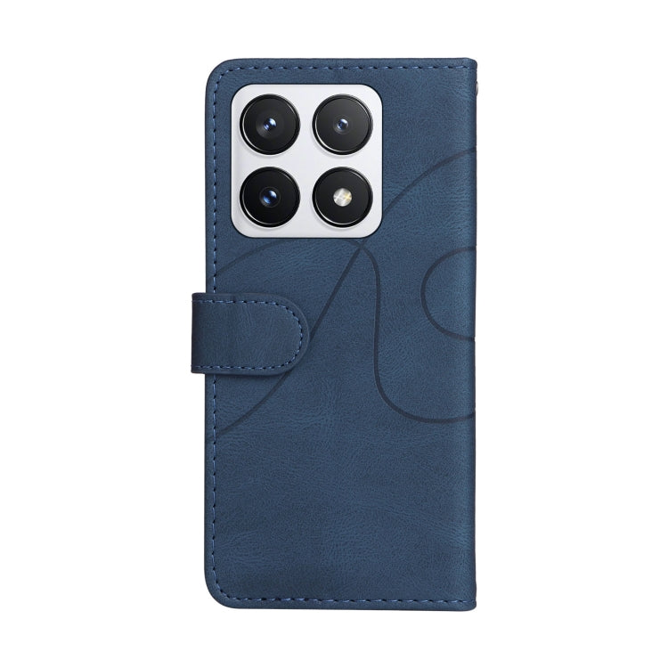 For Xiaomi 14T Pro Dual-color Splicing Flip Leather Phone Case