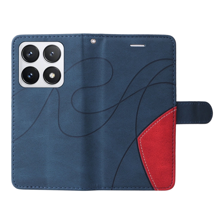 For Xiaomi 14T Pro Dual-color Splicing Flip Leather Phone Case