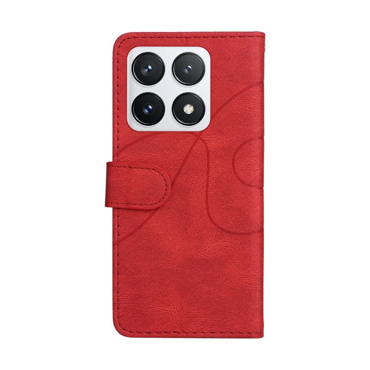 For Xiaomi 14T Pro Dual-color Splicing Flip Leather Phone Case