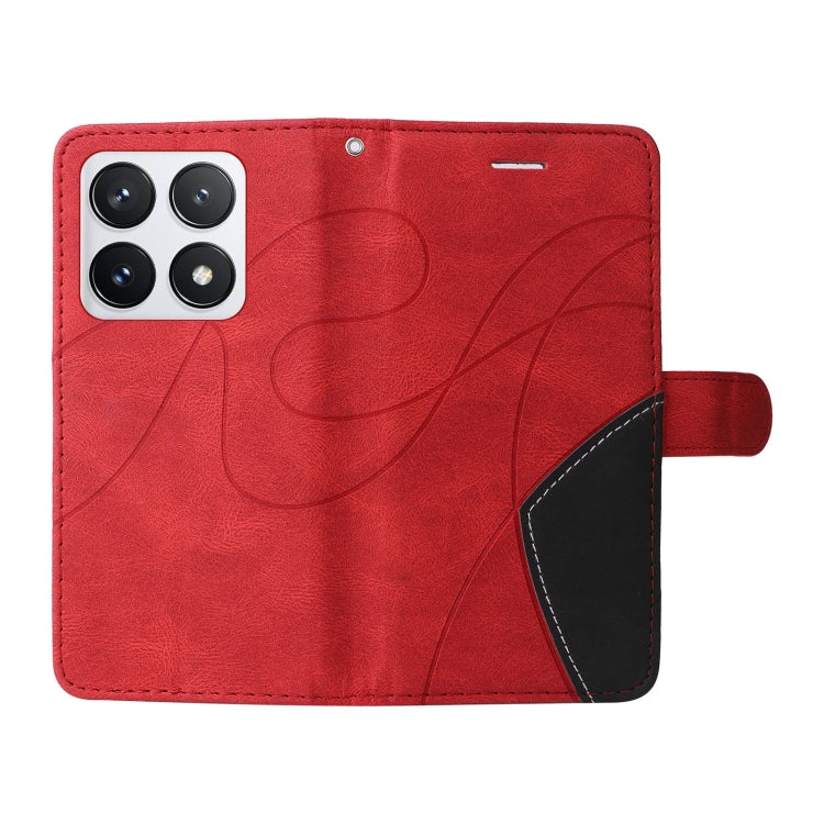 For Xiaomi 14T Pro Dual-color Splicing Flip Leather Phone Case