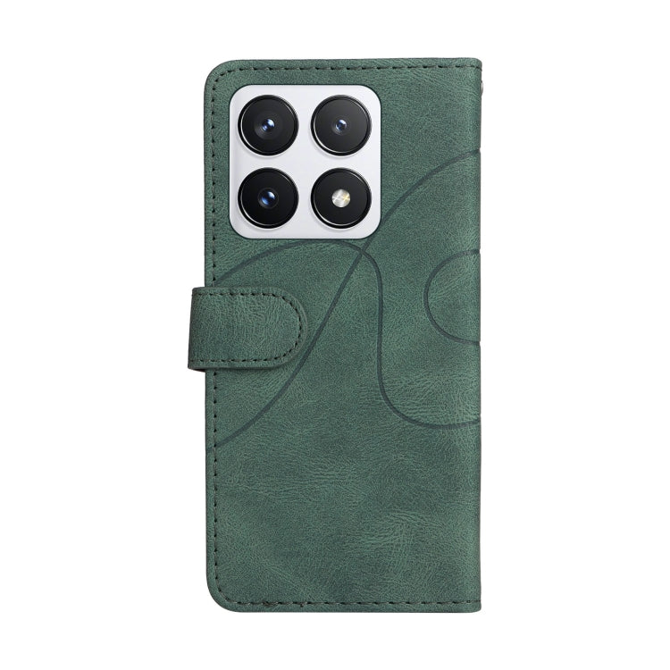 For Xiaomi 14T Pro Dual-color Splicing Flip Leather Phone Case