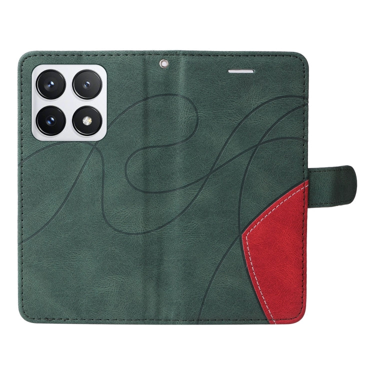 For Xiaomi 14T Pro Dual-color Splicing Flip Leather Phone Case