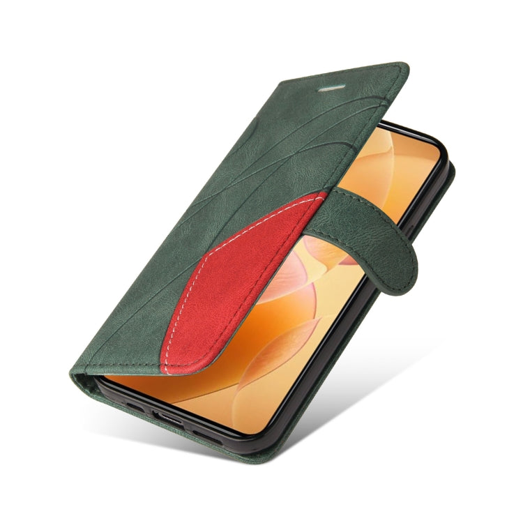 For Xiaomi 14T Pro Dual-color Splicing Flip Leather Phone Case