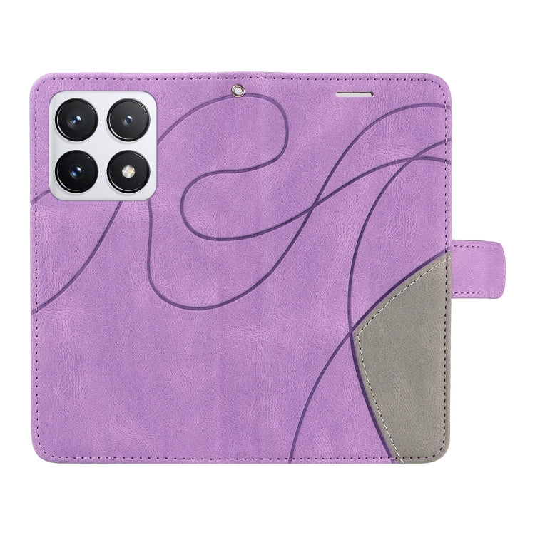 For Xiaomi 14T Pro Dual-color Splicing Flip Leather Phone Case