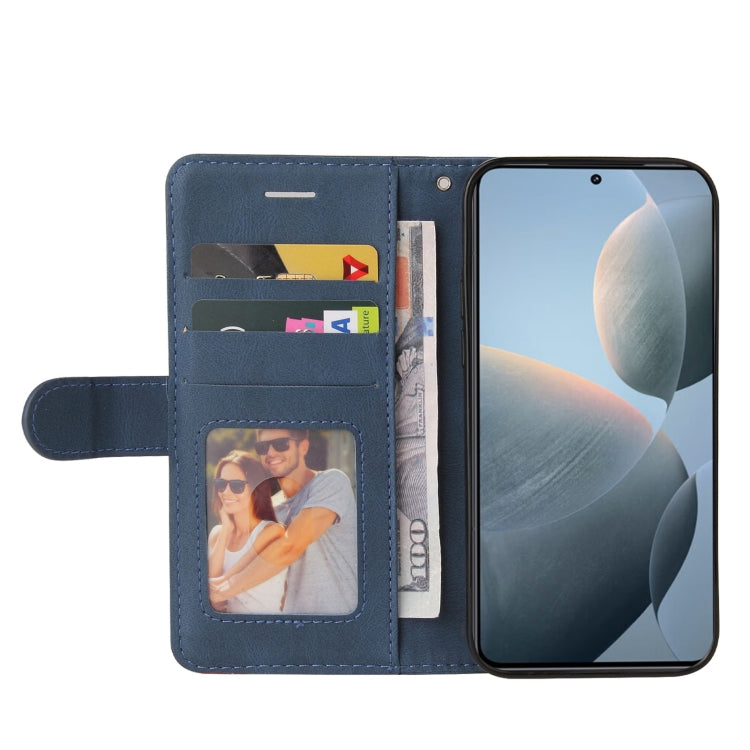 For Xiaomi 14T Dual-color Splicing Flip Leather Phone Case