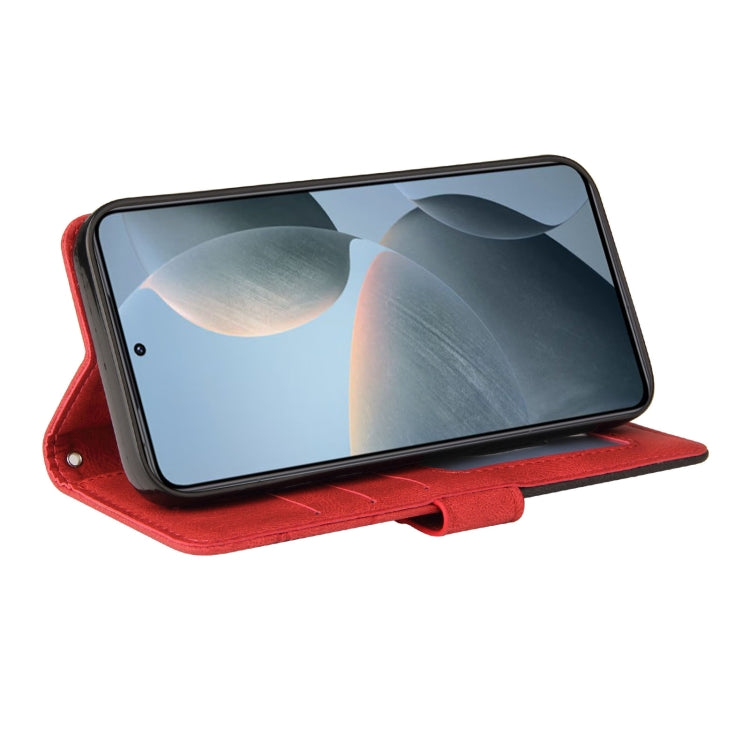 For Xiaomi 14T Dual-color Splicing Flip Leather Phone Case