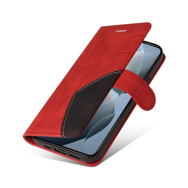 For Xiaomi 14T Dual-color Splicing Flip Leather Phone Case