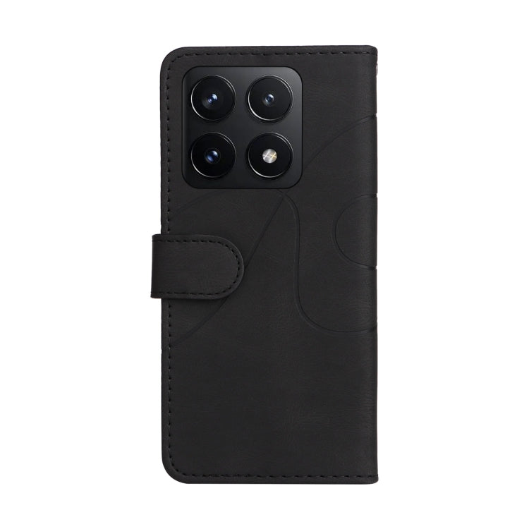 For Xiaomi 14T Dual-color Splicing Flip Leather Phone Case